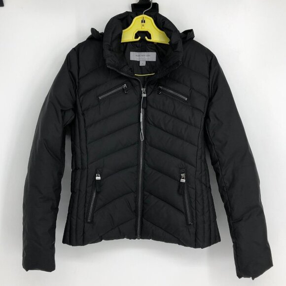 Marc New York Andrew Marc Black Fitted Down Puffer Jacket size SP - Picture 2 of 15